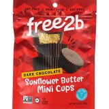 Free2b Dark Chocolate Sunflower Butter Mini Cups, thumbnail image