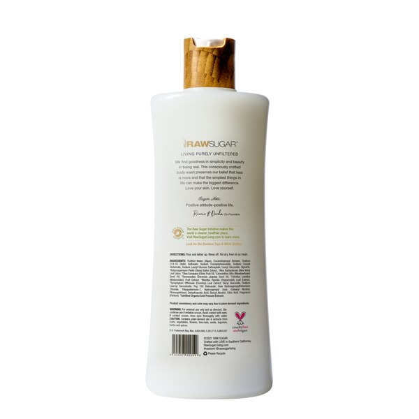 Raw Sugar Living Moisture Loving Body Wash, Watermelon + Fresh Mint, 25 oz