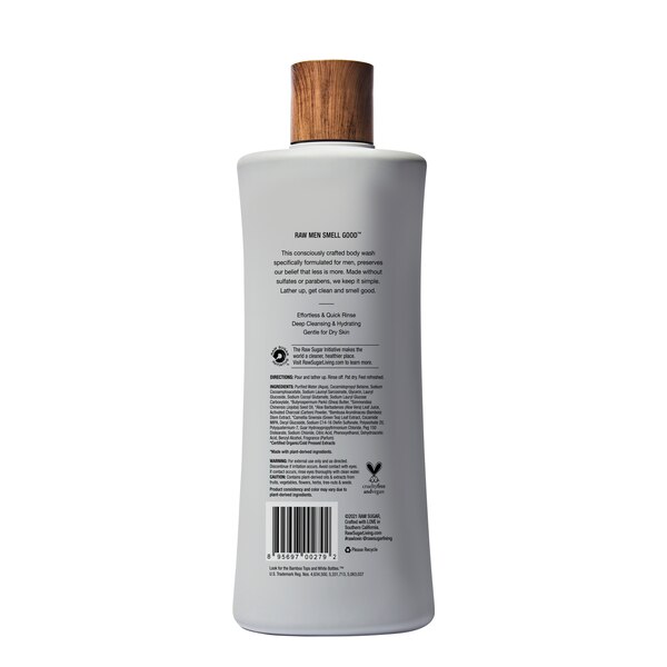 Raw Sugar Men's Body Wash, 25 oz