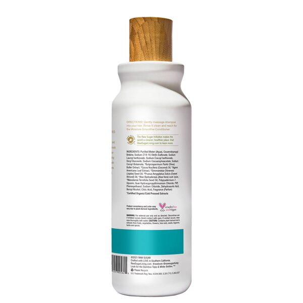 Raw Sugar The Moisture Smoothie Shampoo, 18 OZ
