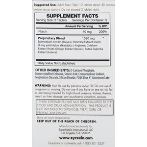 Zyrexin Sexual Enhancer Tablets - 10 CT