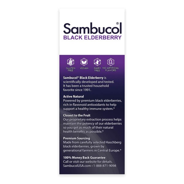 Sambucol Black Elderberry Immune Support Liquid, 4 OZ