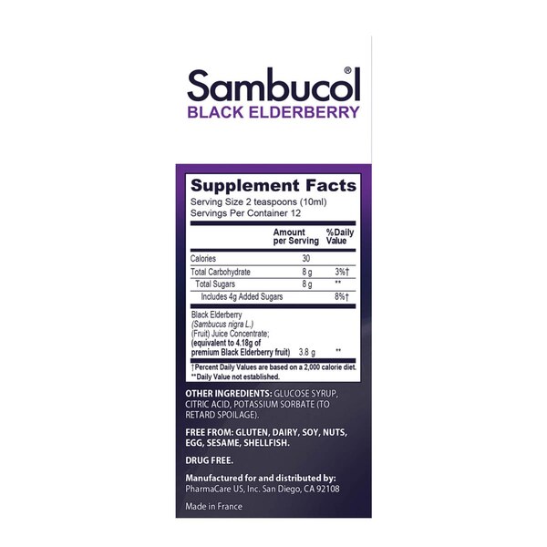 Sambucol Black Elderberry Immune Support Liquid, 4 OZ