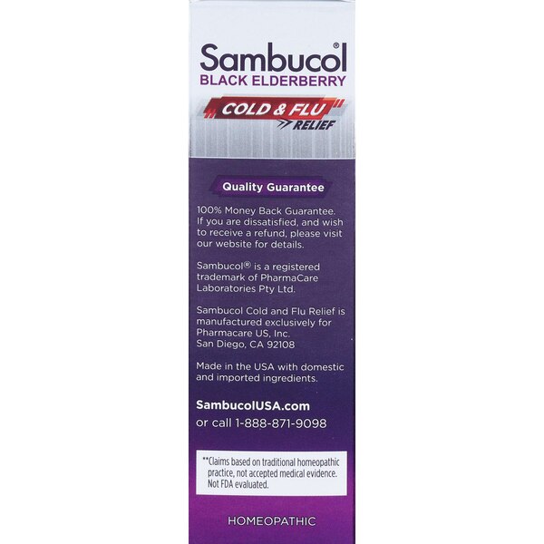 Sambucol Black Elderberry Cold & Flu Relief Tablets, 30 CT