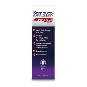 Sambucol Black Elderberry Cold & Flu Relief Tablets, 30 CT