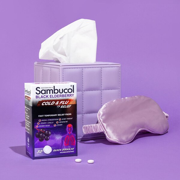 Sambucol Black Elderberry Cold & Flu Relief Tablets, 30 CT