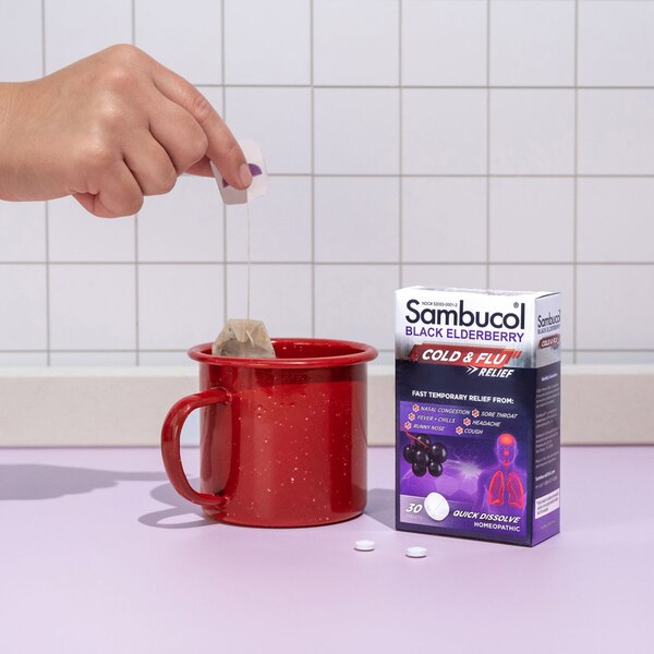 Sambucol Black Elderberry Cold & Flu Relief Tablets, 30 CT