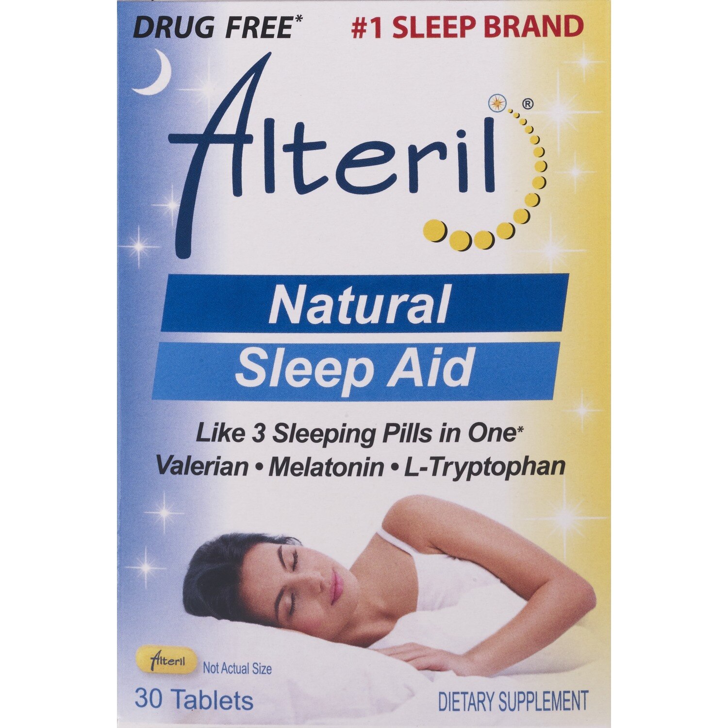Alteril - Ayuda natural para dormir con L-Tryptophan en tabletas