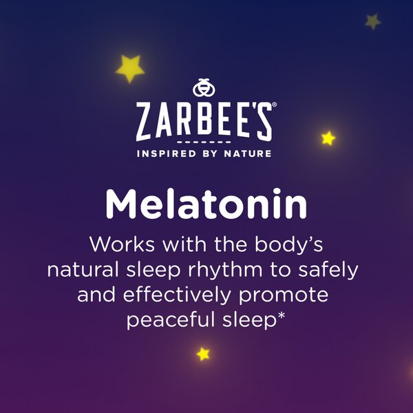 Zarbee's Naturals Children's Sleep with Melatonin Chewable Tablets, Grape, 30 CT