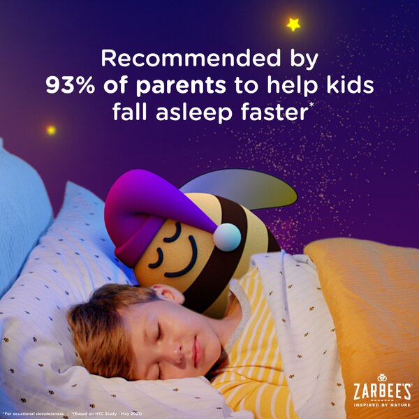 Zarbee's Naturals Children's Sleep with Melatonin Chewable Tablets, Grape, 30 CT