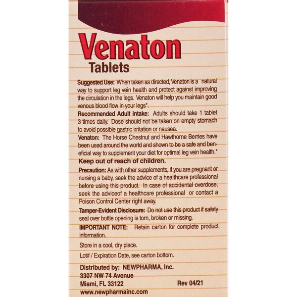 Venaton Dietary Supplement Tablets, 60 CT