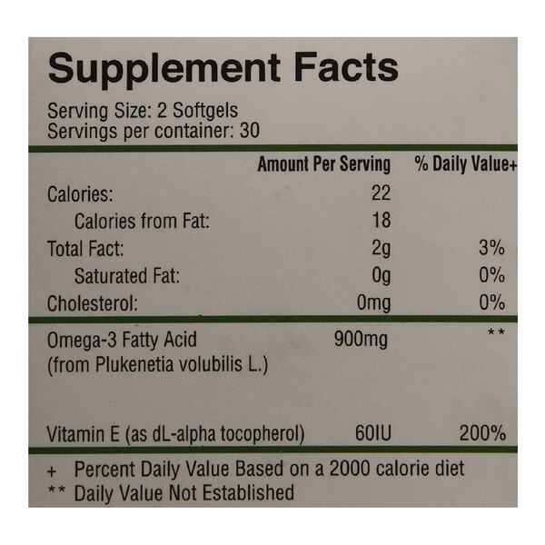 Sacha Inchi Epamax Omega-3 Fatty Acid, 900 mg, 60 CT