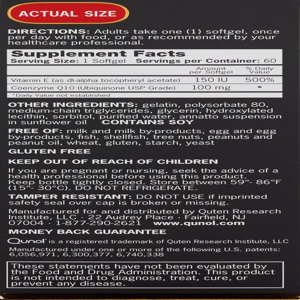 Qunol Ultra CoQ10 Softgels 100mg