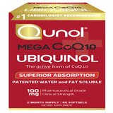 Qunol Mega CoQ10 Ubiquinol Superior Absorption 100mg Softgels, 60 CT, thumbnail image
