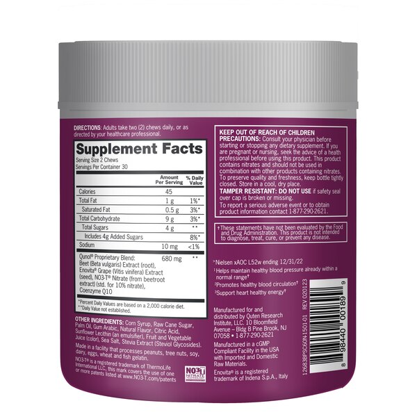 Qunol Bloodpressure Support Chews, 60 CT