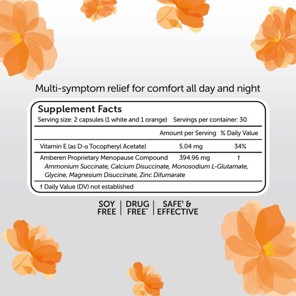 Amberen Menopause Relief Capsules, 60 CT