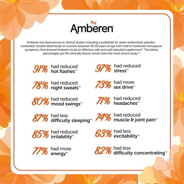 Amberen Menopause Relief Capsules, 60 CT