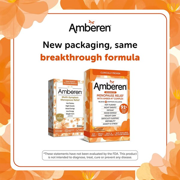 Amberen Menopause Relief Capsules, 60 CT