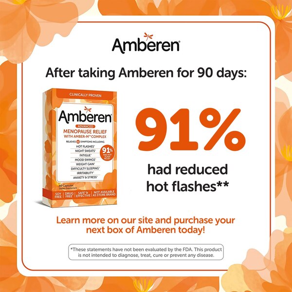 Amberen Menopause Relief Capsules, 60 CT