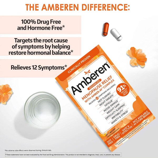 Amberen Menopause Relief Capsules, 60 CT