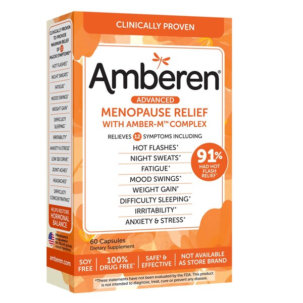 Amberen Menopause Relief Capsules, 60 CT
