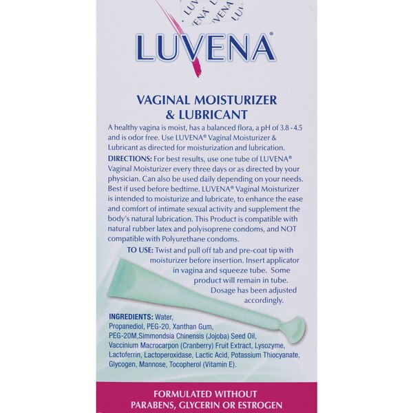Luvena Vaginal Moisturizer & Lubricant, 6 CT