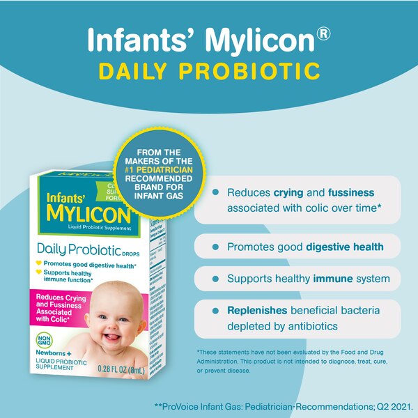 Infants' Mylicon Daily Probiotic Drops, 0.28 FL OZ