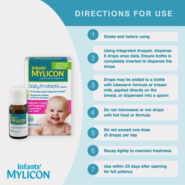 Infants' Mylicon Daily Probiotic Drops, 0.28 FL OZ