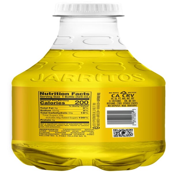 Jarritos, Pineapple Soda, 17.7 oz