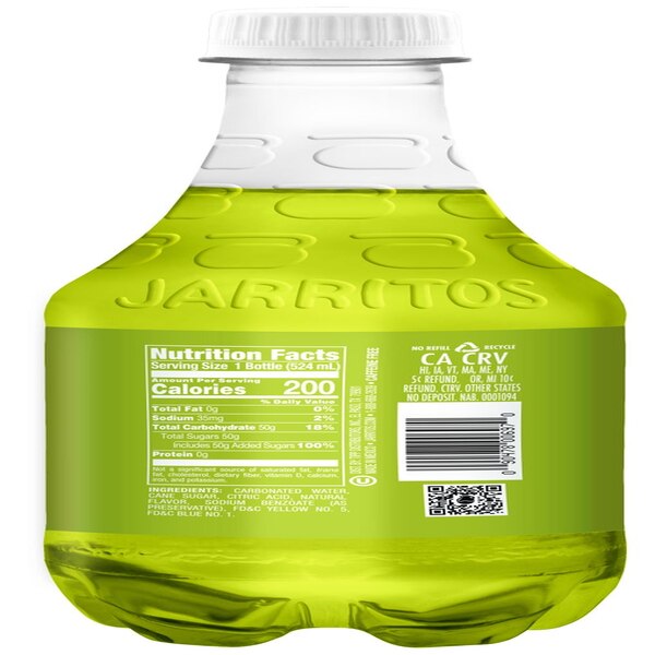 Jarritos, Lime Soda, 17.7 oz