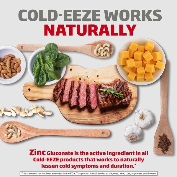 Cold-EEZE Homeopathic Zinc Lozenges, Natural Cherry, 25 CT