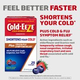 Cold-EEZE Homeopathic Plus Cold & Flu Relief Zinc Lonzenges, Mixed Berry, 25 CT, thumbnail image