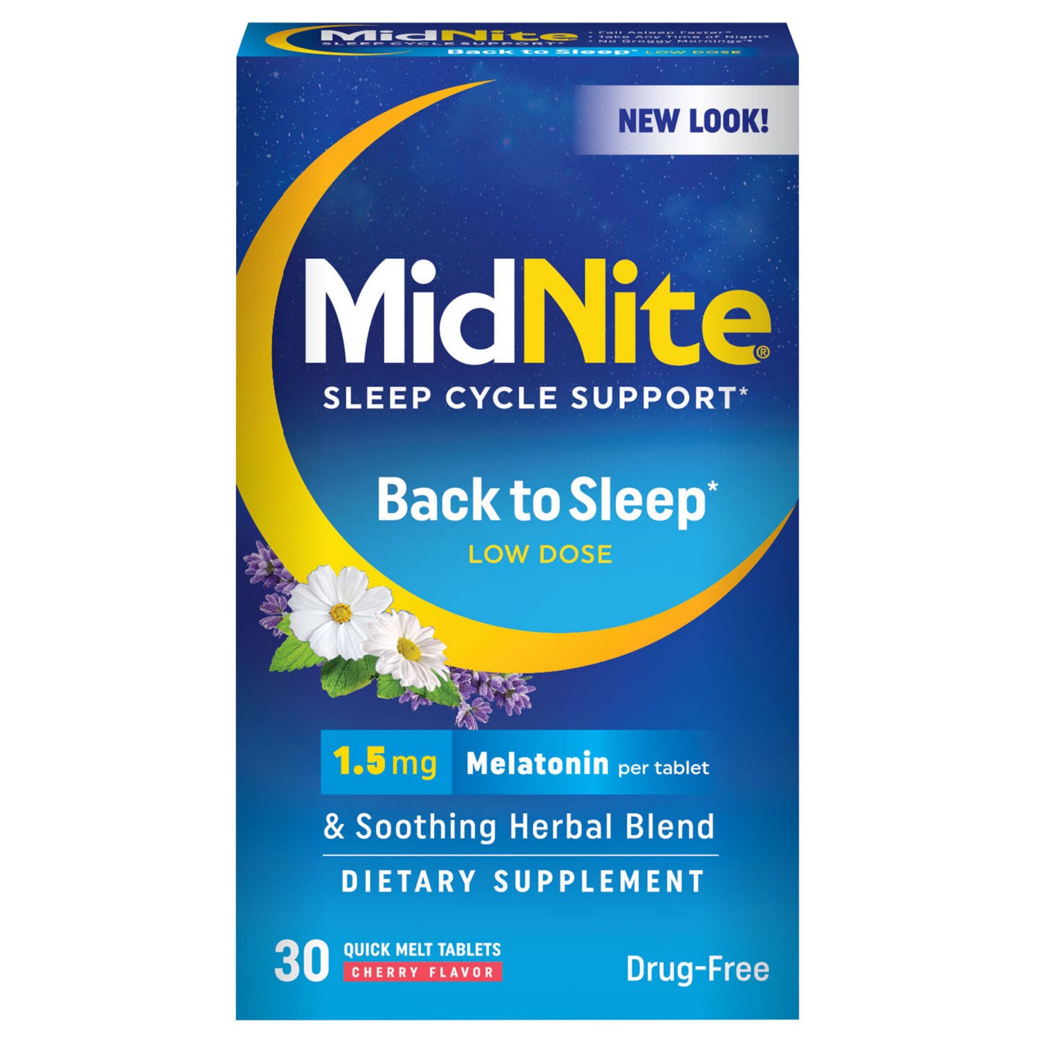 MidNite Back To Sleep Tablets, 30 CT