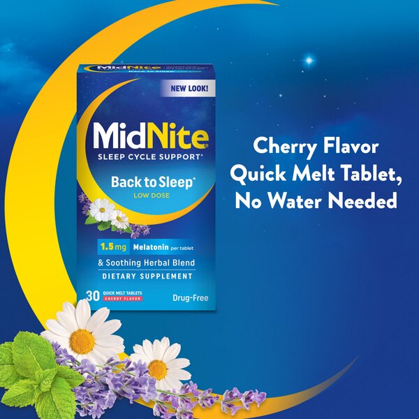 MidNite Back To Sleep Tablets, 30 CT