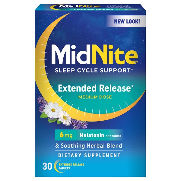 Midnite Extended Release Sleep Support Tablets, 30 CT
