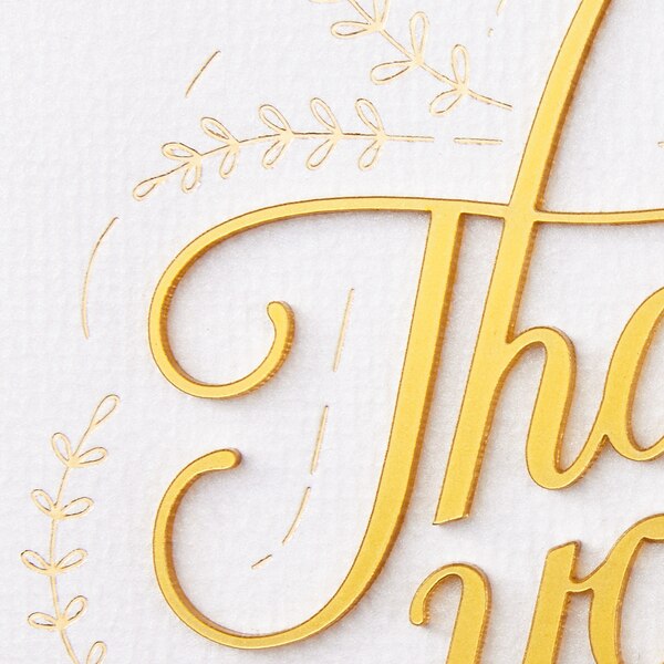 Hallmark Signature Thank You Card, Thank You So Much (Nurses Day Card, Teacher Appreciation, Healthcare Worker Gift) E7