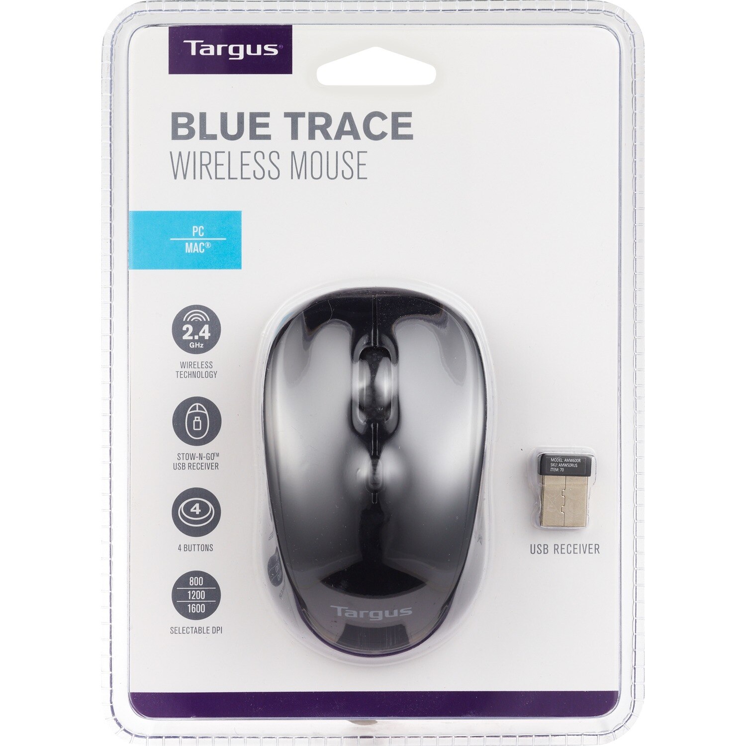 Targus Blue Trace - Ratón inalámbrico
