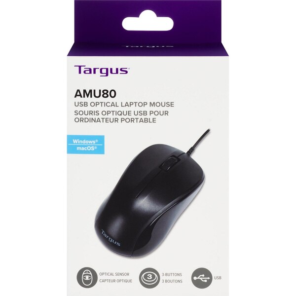 Targus AMU80 USB Optical Laptop Mouse