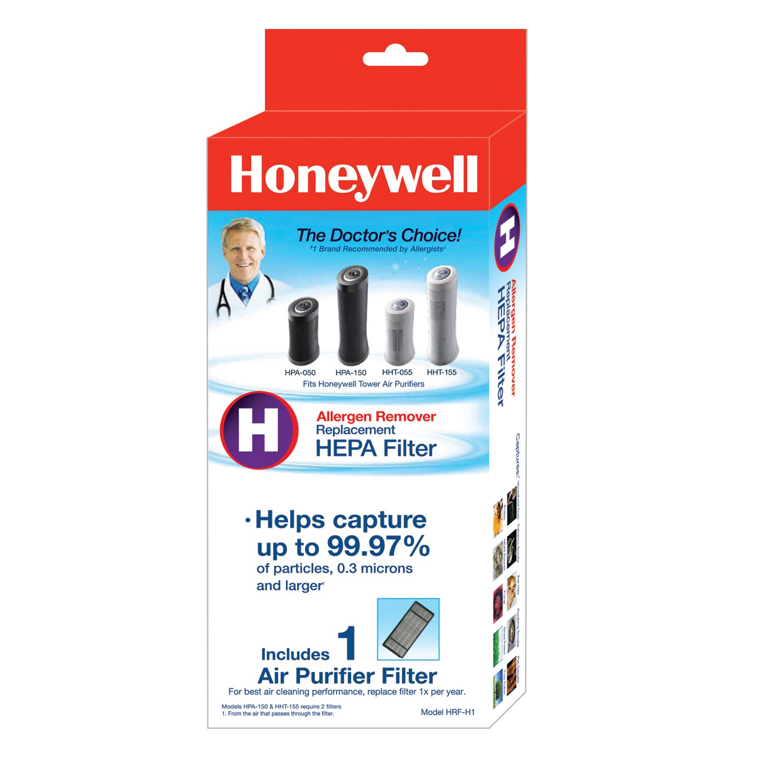 Honeywell True - Filtro HEPA H de repuesto