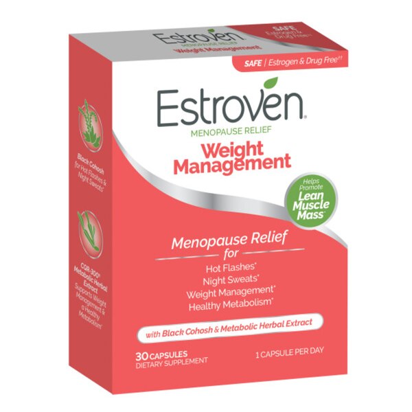 Estroven Menopause Relief & Weight Management, Capsules, 30ct