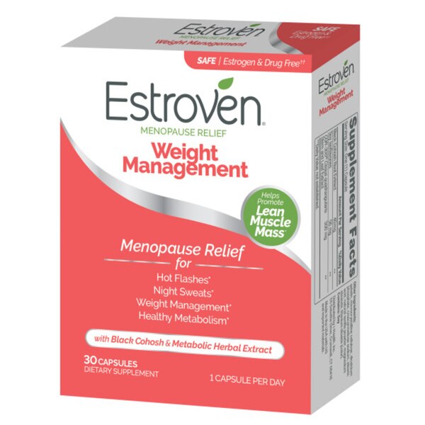 Estroven Menopause Relief & Weight Management, Capsules, 30ct