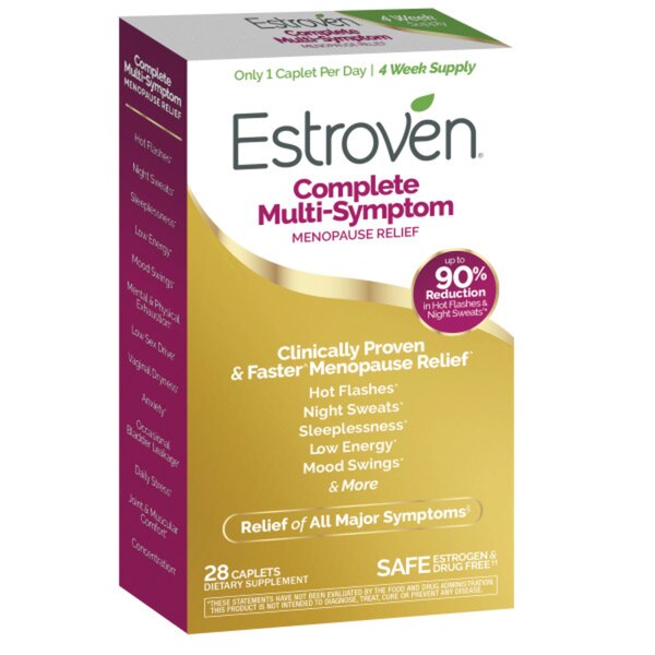 Estroven Complete Multi-Symptom Menopause Relief Caplets, 28 CT