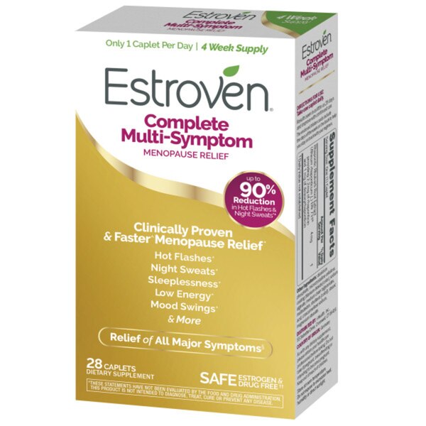 Estroven Complete Multi-Symptom Menopause Relief Caplets, 28 CT