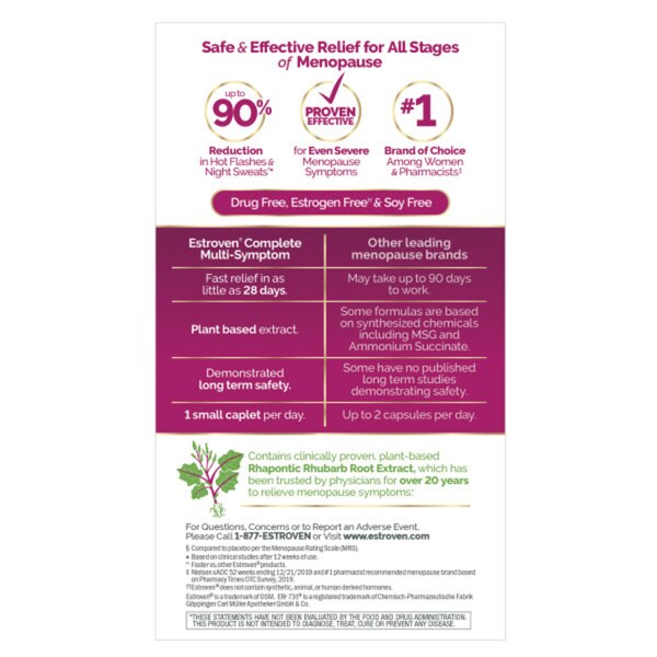 Estroven Complete Multi-Symptom Menopause Relief, 60 CT