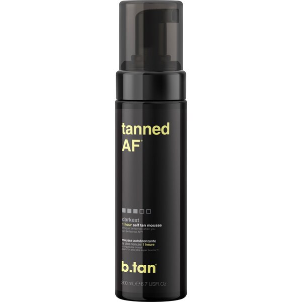 b.tan tanned AF Self Tan Mousse, 6.7 OZ