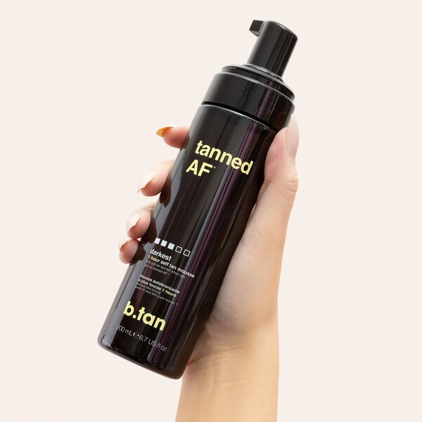 b.tan tanned AF Self Tan Mousse, 6.7 OZ