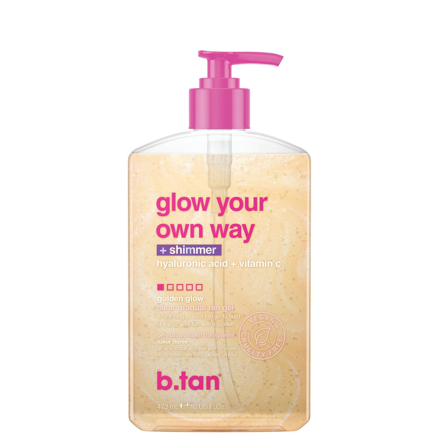 b.tan Glow Your Own Way Shimmer Self-Tan Gel