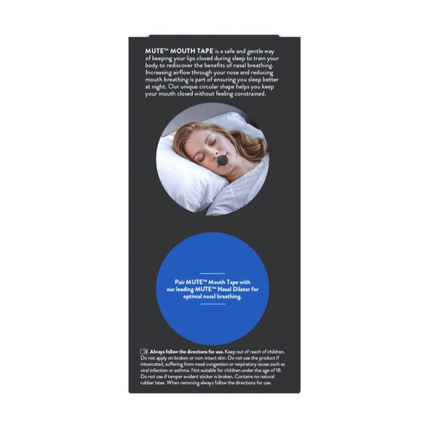 MUTE Snoring Mouth Tape, 30 CT
