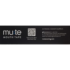 MUTE Snoring Mouth Tape, 30 CT