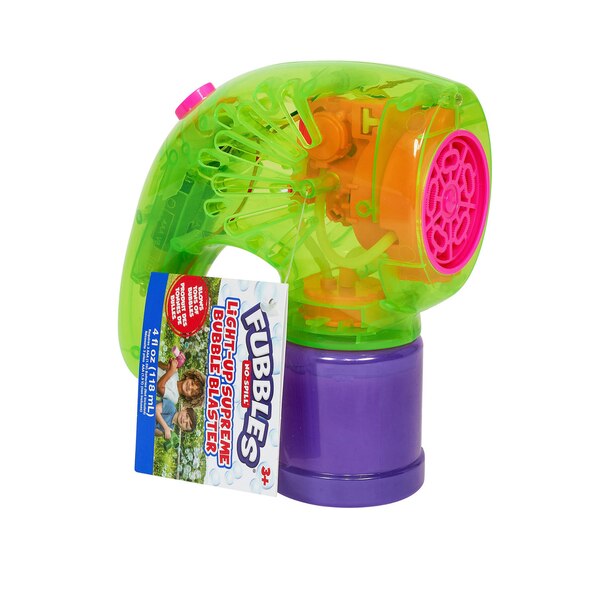 Fubbles Light-Up Supreme Bubble Blaster, Assorted Colors